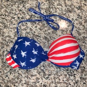 American Flag Bikini Top Size Large
